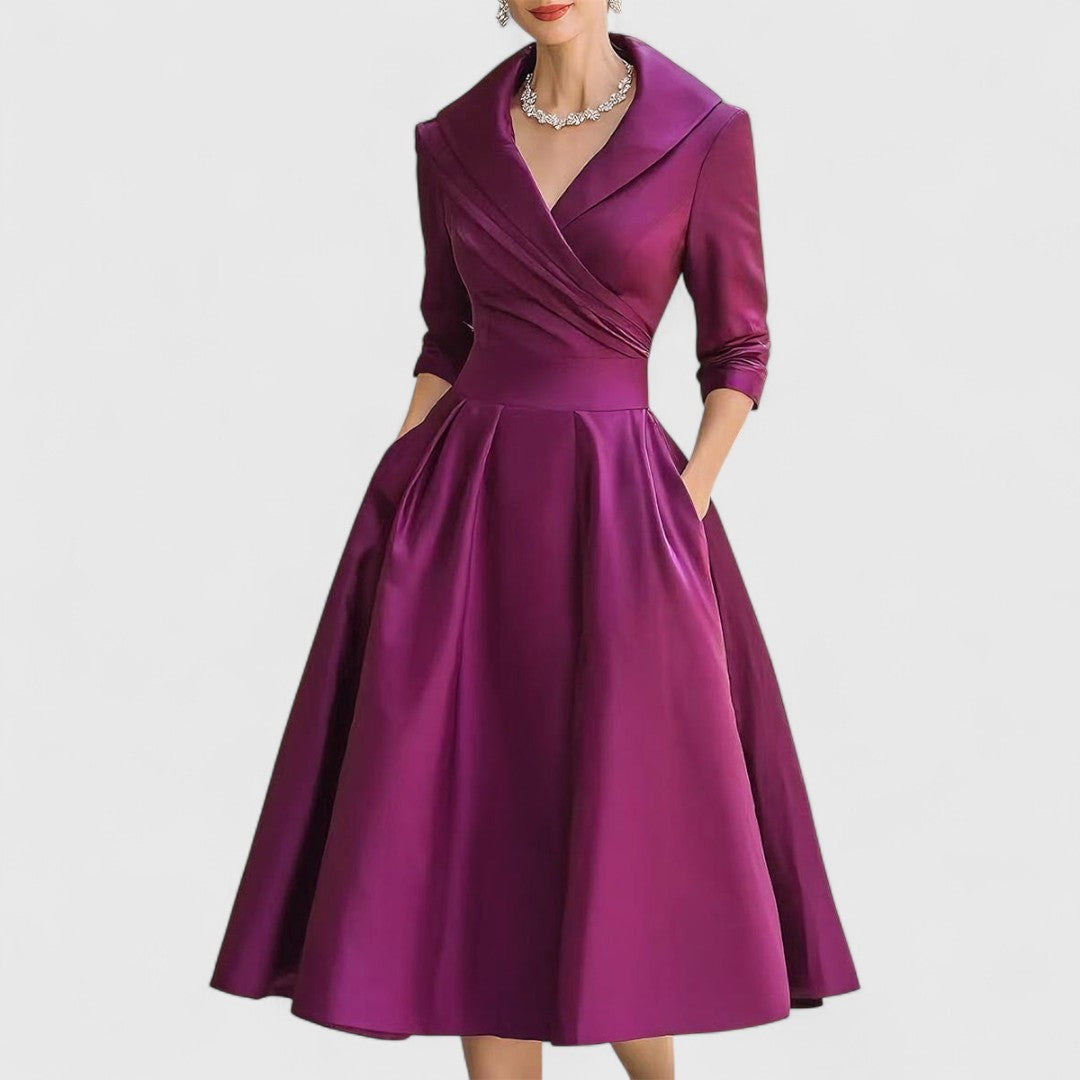 Marley Quinn | Elegant Wrap Midi Dress