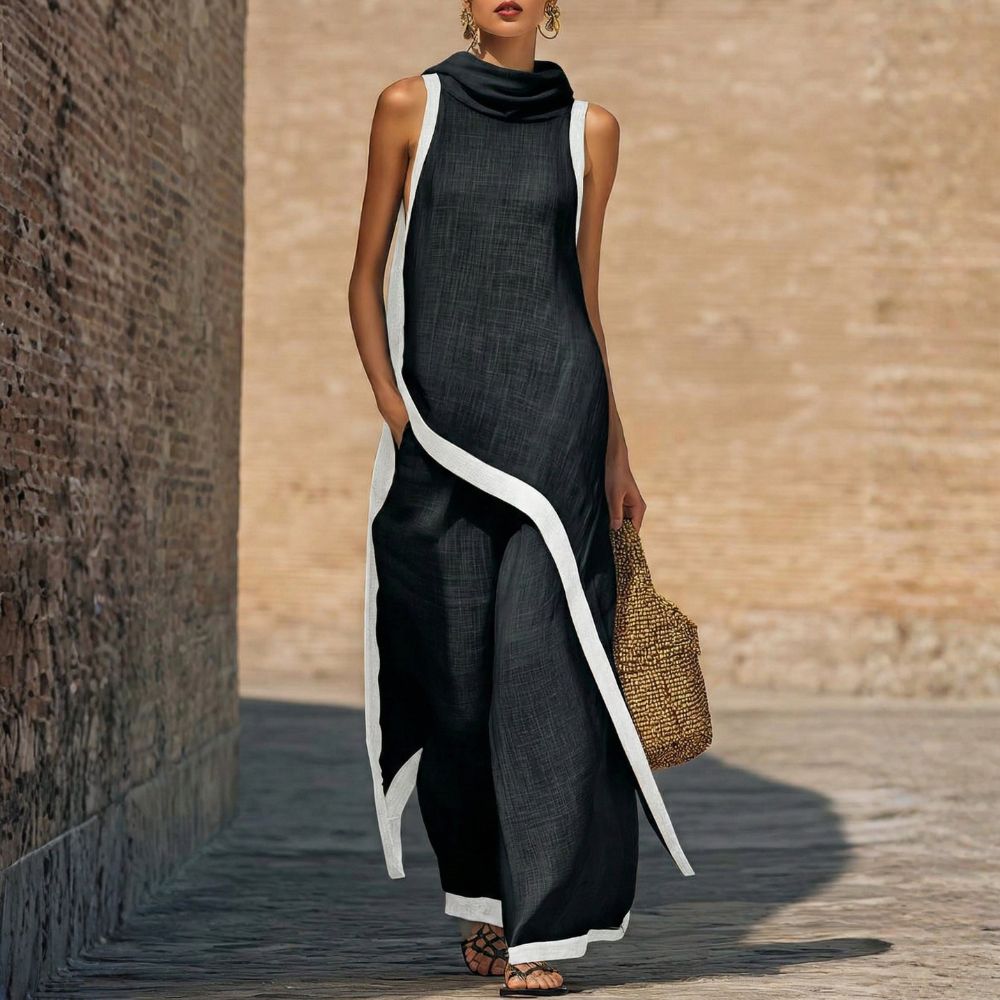 Leonora | Asymmetric Wide-Leg Suit