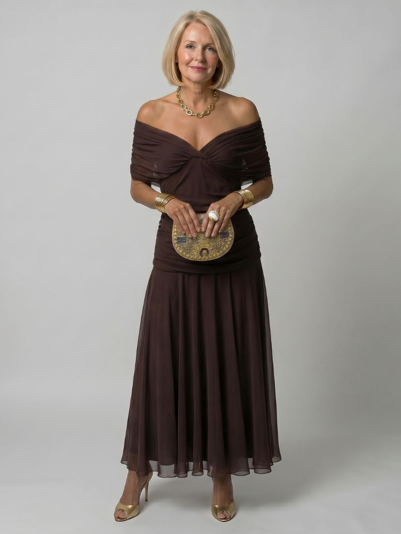 Calen | Off-Shoulder Bohemian Maxi Dress