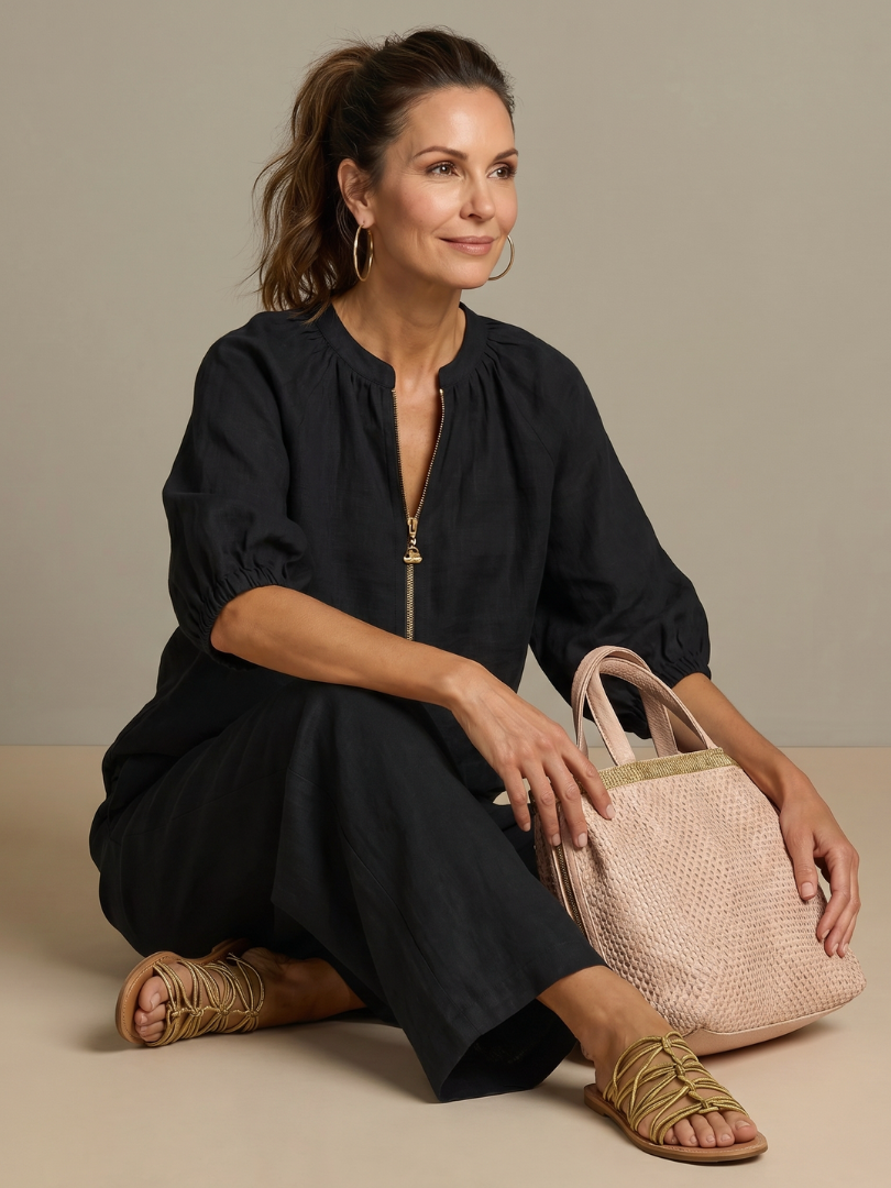 Natalia | Relaxed Zip-Front Two-Piece Set