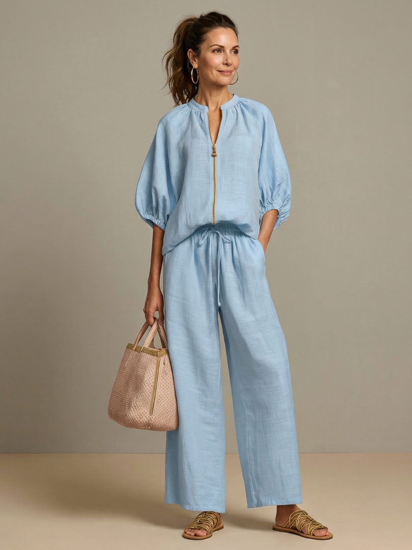 Natalia | Relaxed Zip-Front Two-Piece Set