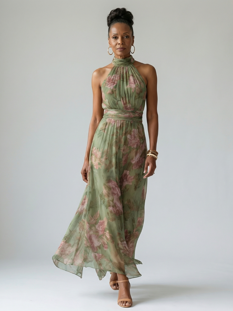 Mirelle | Gathered Bohemian Maxi Dress