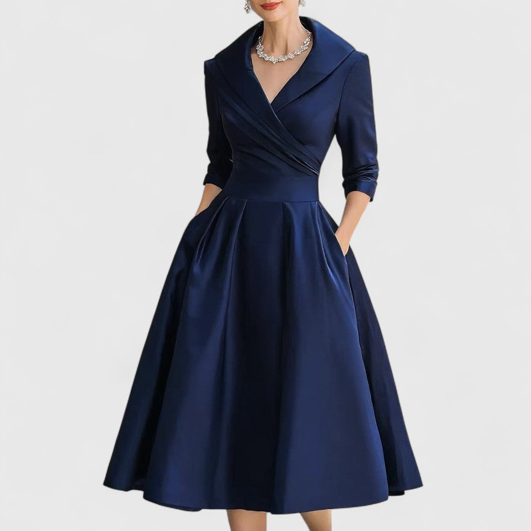 Marley Quinn | Elegant Wrap Midi Dress