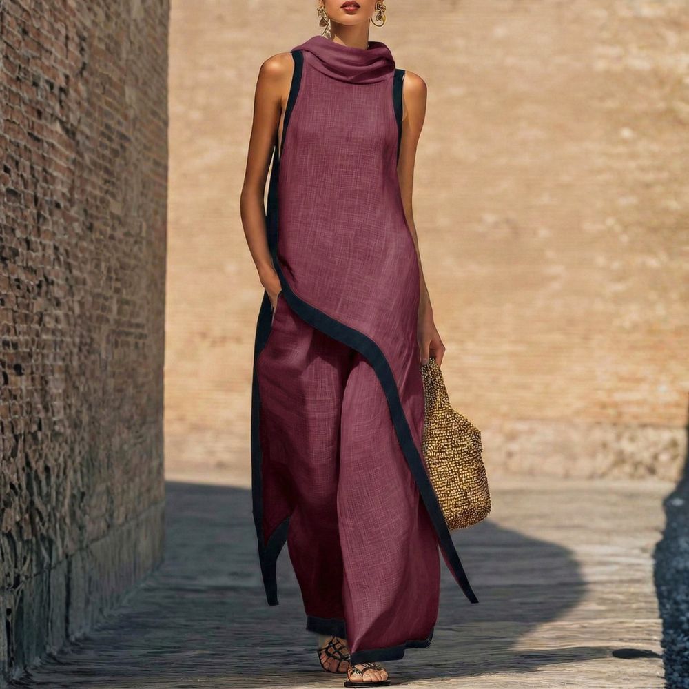 Leonora | Asymmetric Wide-Leg Suit