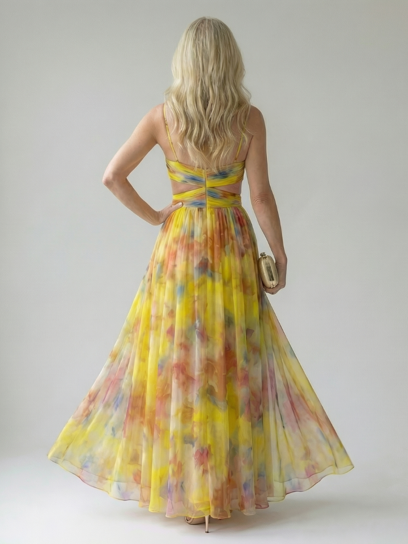 Isel | Soft Wrap Floral Maxi Dress
