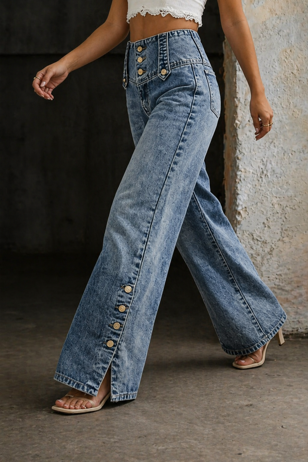 Mia | High-Waist Wide-Leg Jeans