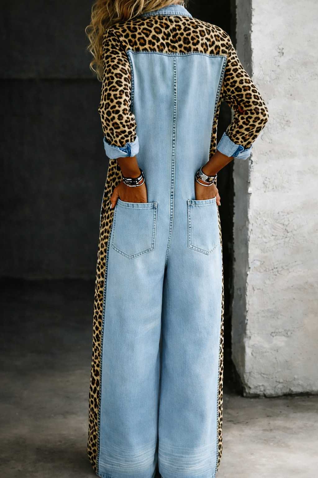 Grace | One-Piece Denim Shirt Jumpsuit