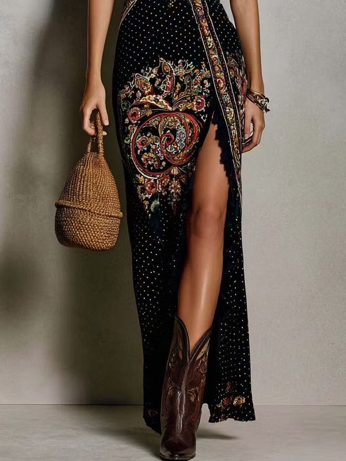 Marielle | Bohemian Print Maxi Dress