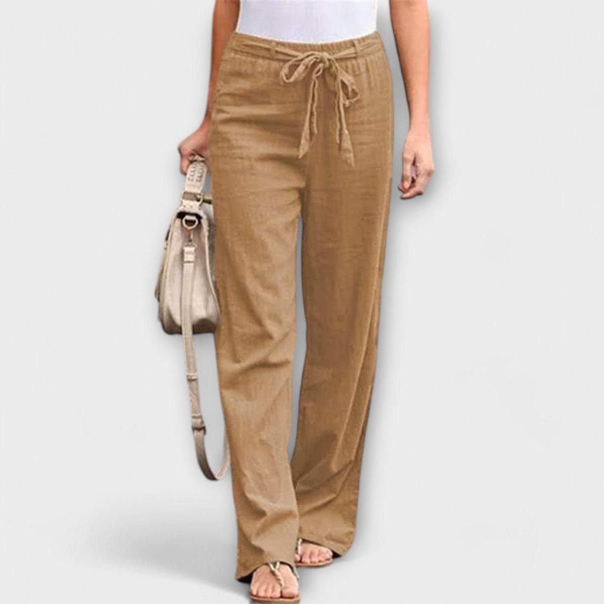 Pauline | Tie-Waist Wide-Leg Pants