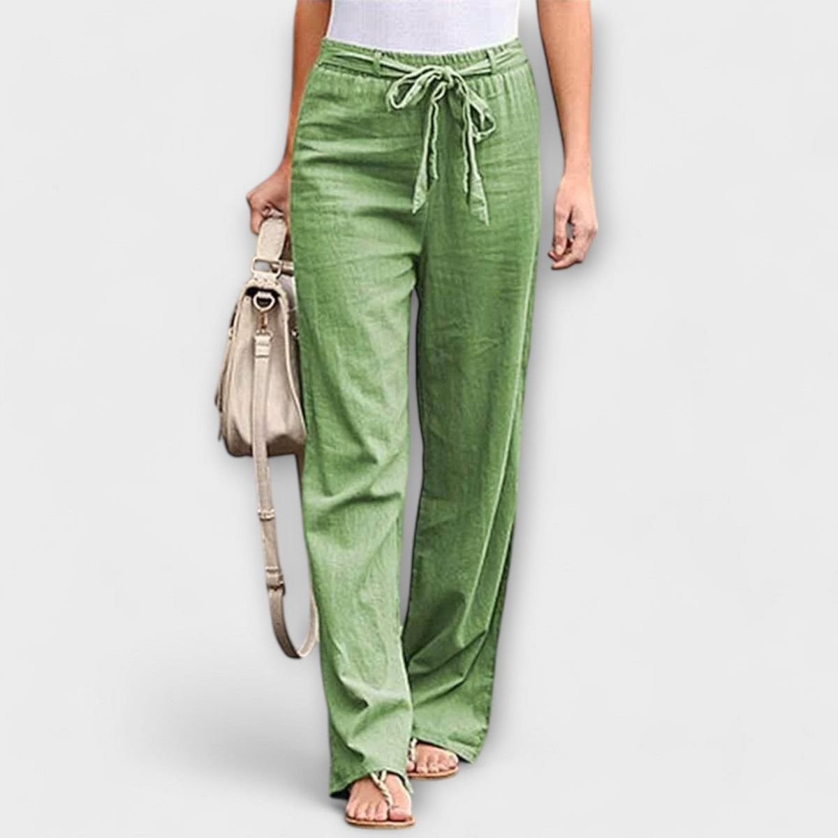 Pauline | Tie-Waist Wide-Leg Pants