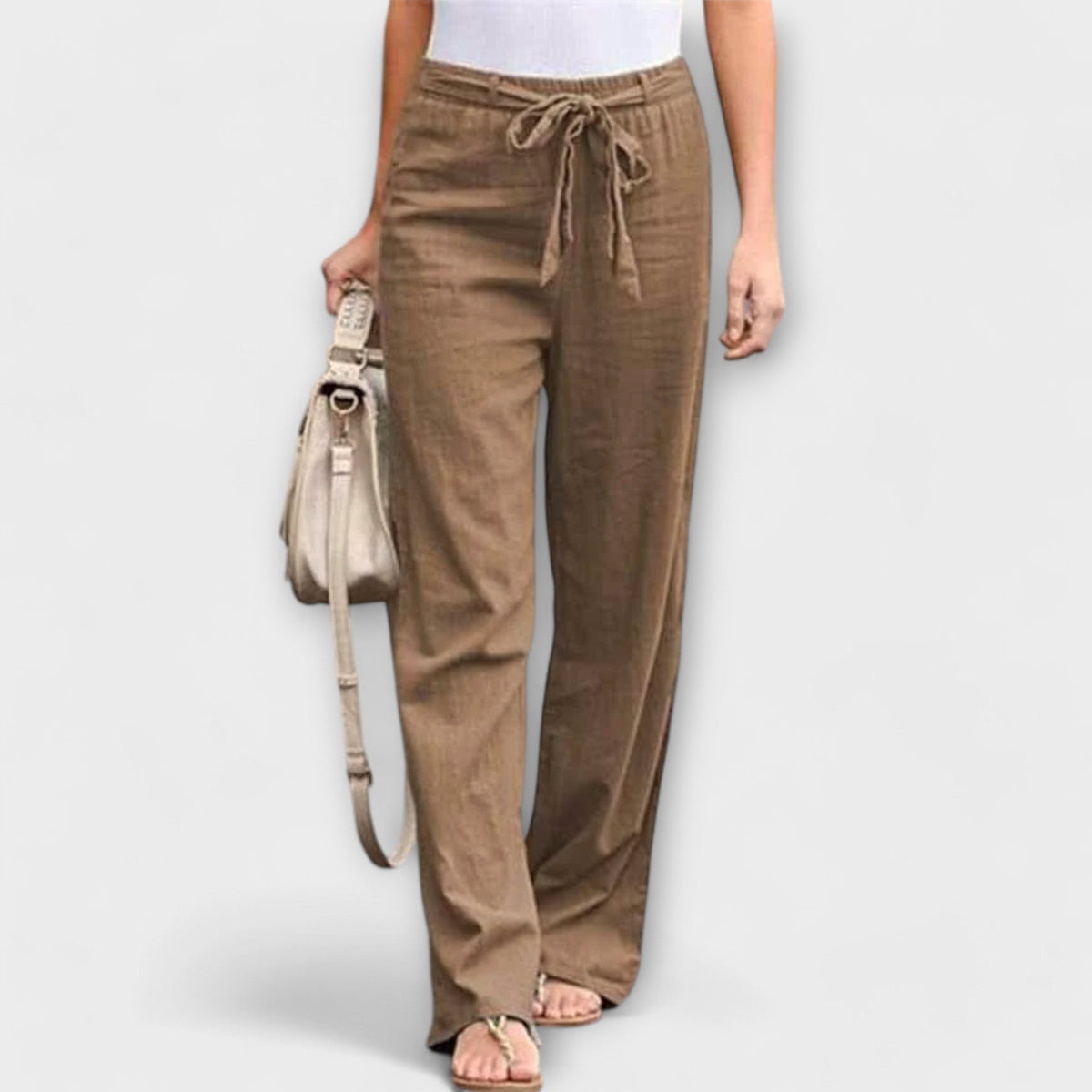 Pauline | Tie-Waist Wide-Leg Pants