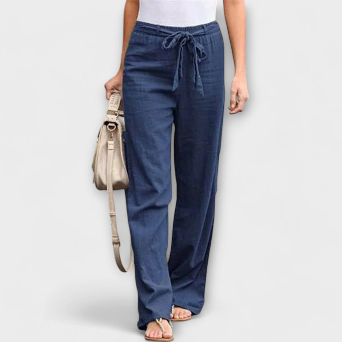 Pauline | Tie-Waist Wide-Leg Pants