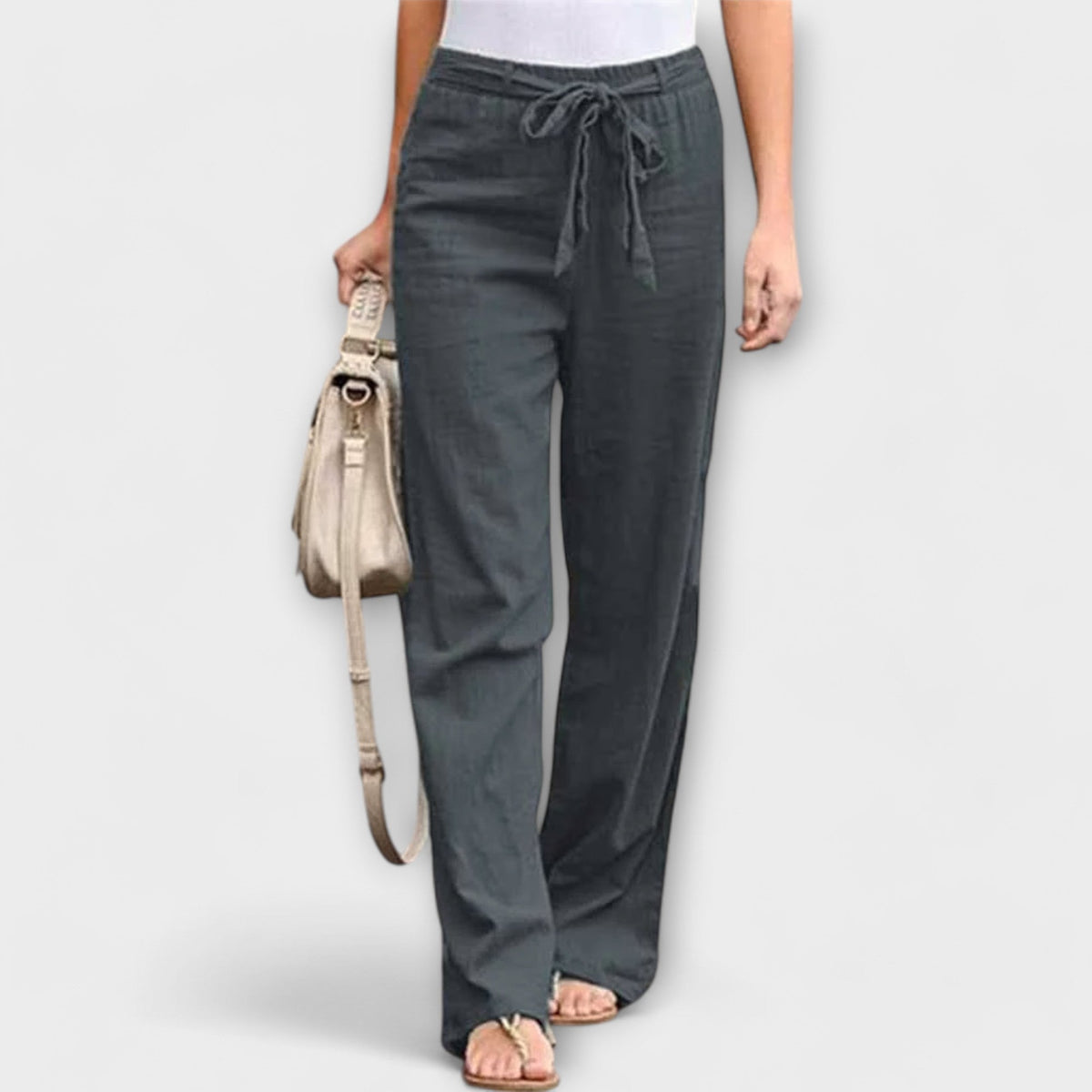 Pauline | Tie-Waist Wide-Leg Pants