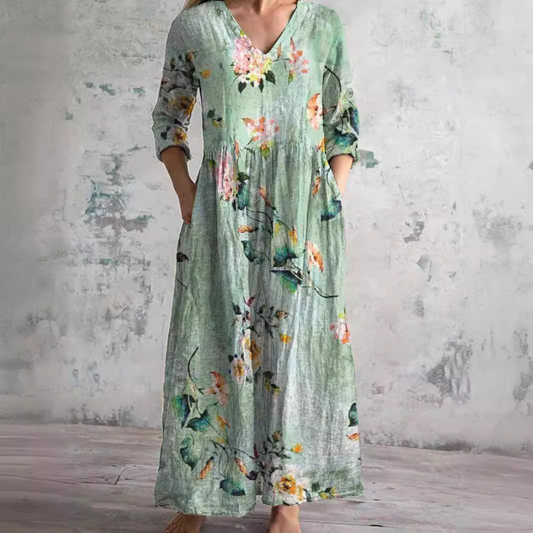 Galina | Relaxed Floral Maxi Dress