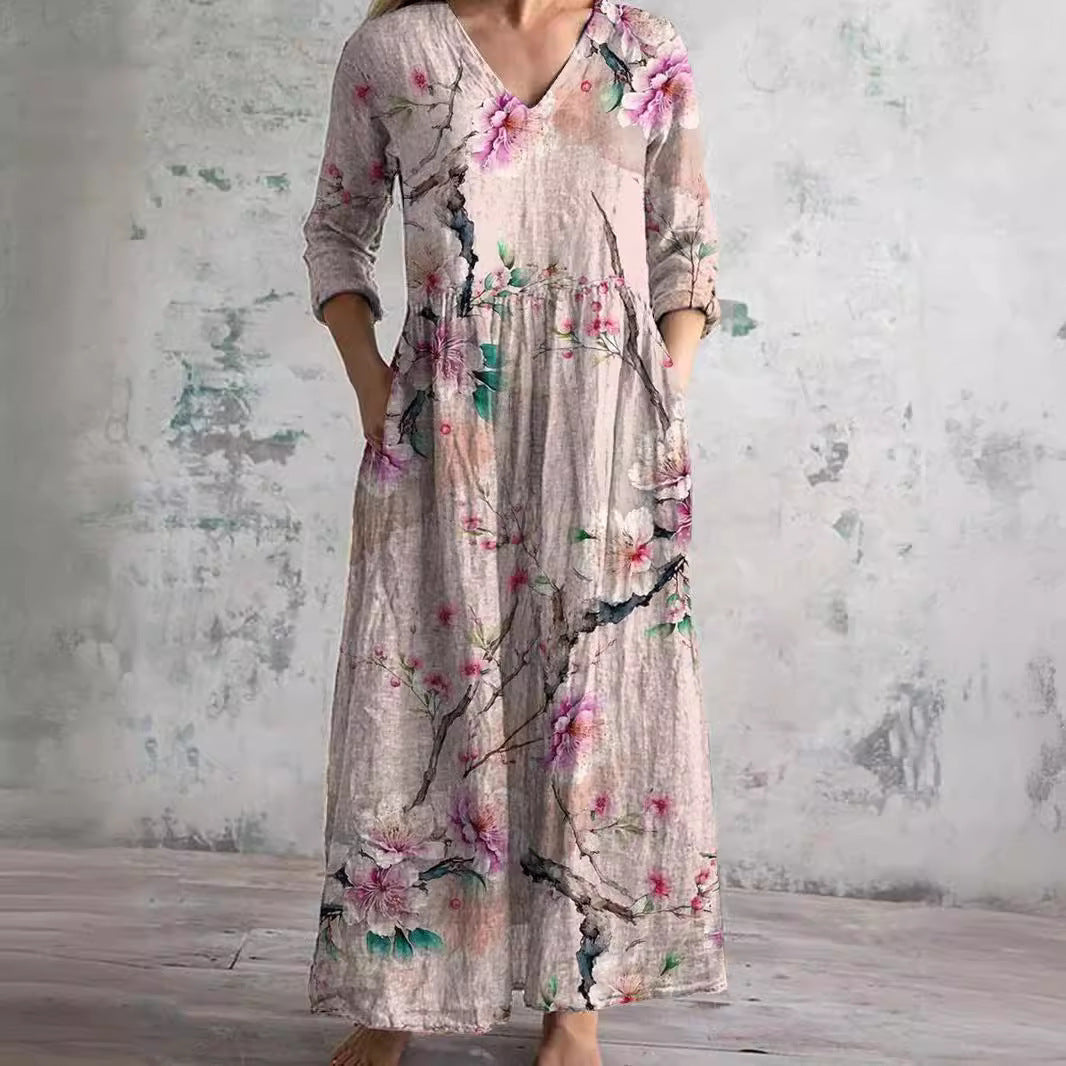 Galina | Relaxed Floral Maxi Dress