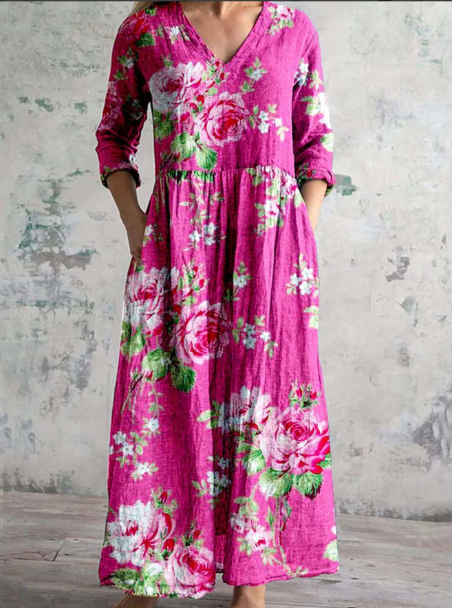 Galina | Relaxed Floral Maxi Dress