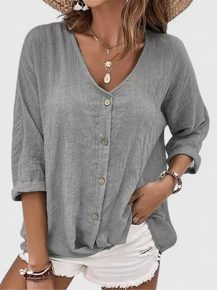 Kylie | Relaxed Button Blouse