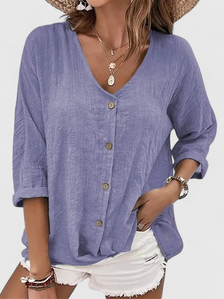 Kylie | Relaxed Button Blouse