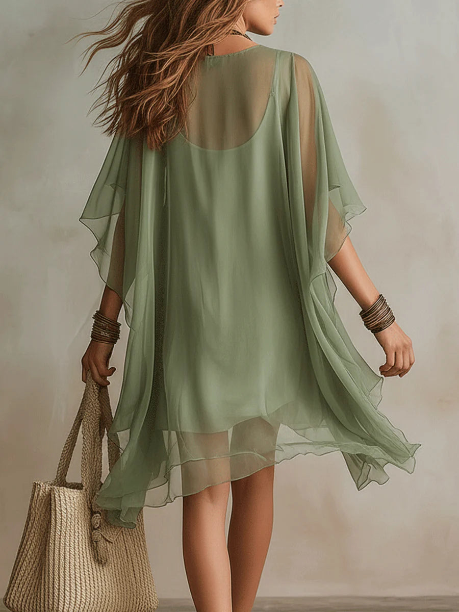Elowen | Layered Chiffon Mini Dress