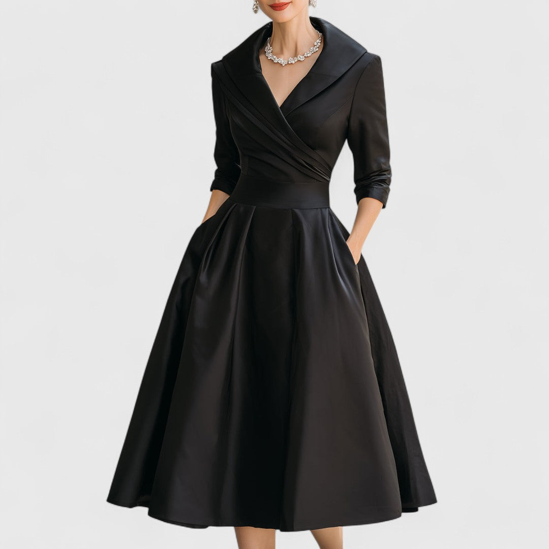 Marley Quinn | Elegant Wrap Midi Dress