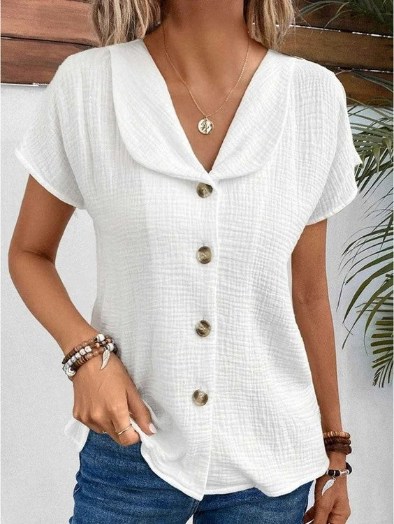 Casia | Chic Button Blouse