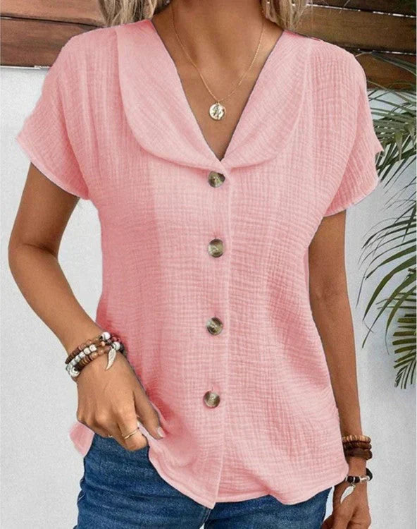 Casia | Chic Button Blouse