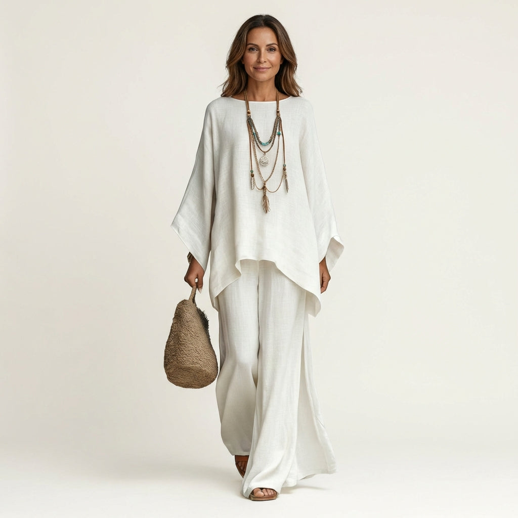Majolie | Relaxed Wide-Leg Two-Piece Set