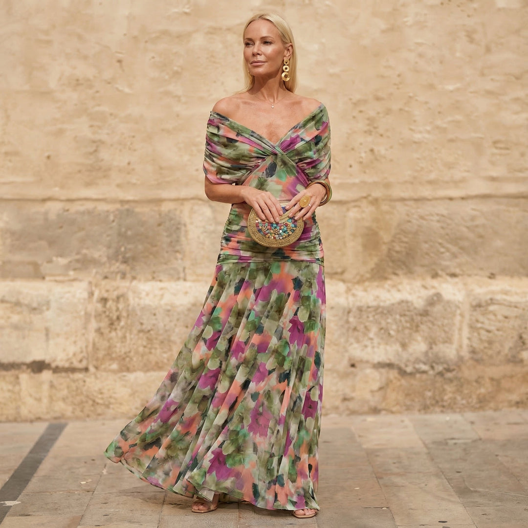 Kelsey | Colourful Floral Maxi Dress