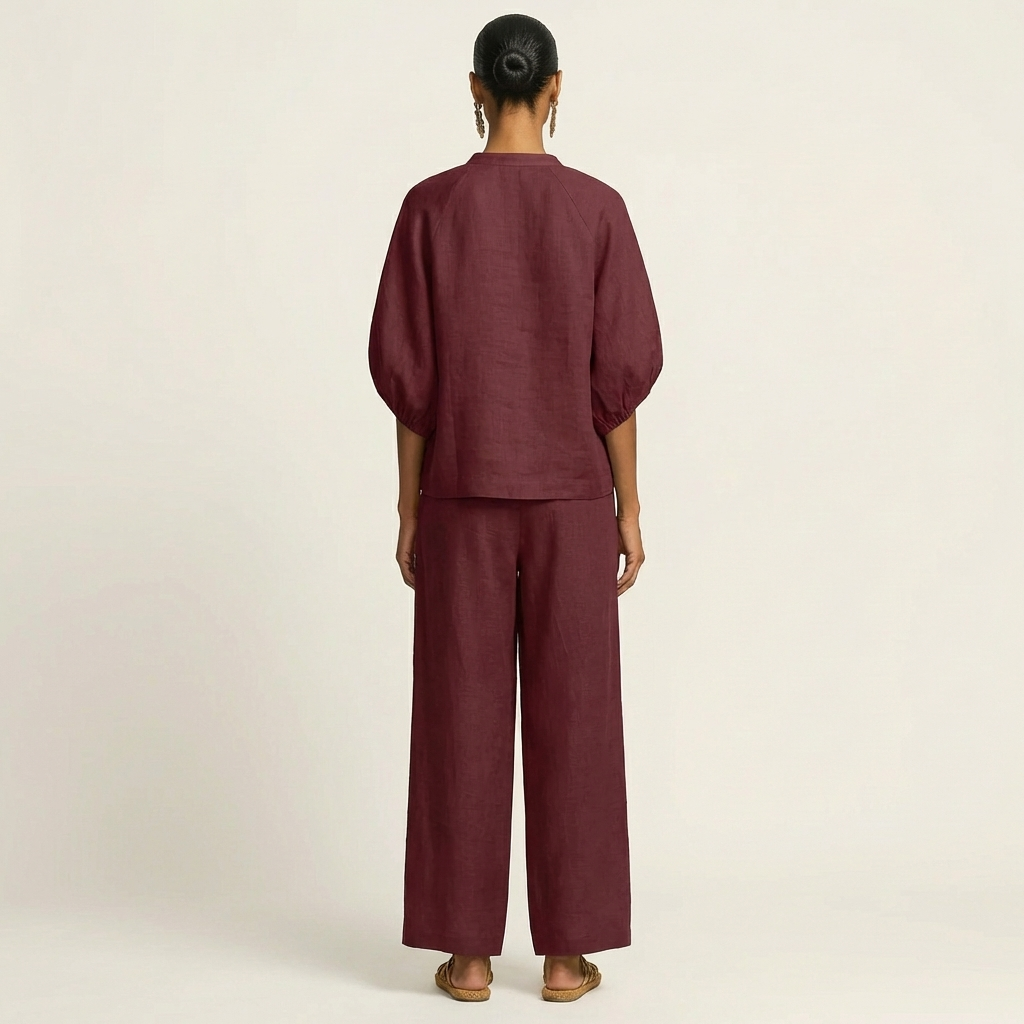 Marlowe | Zip-Front Wide-Leg Set