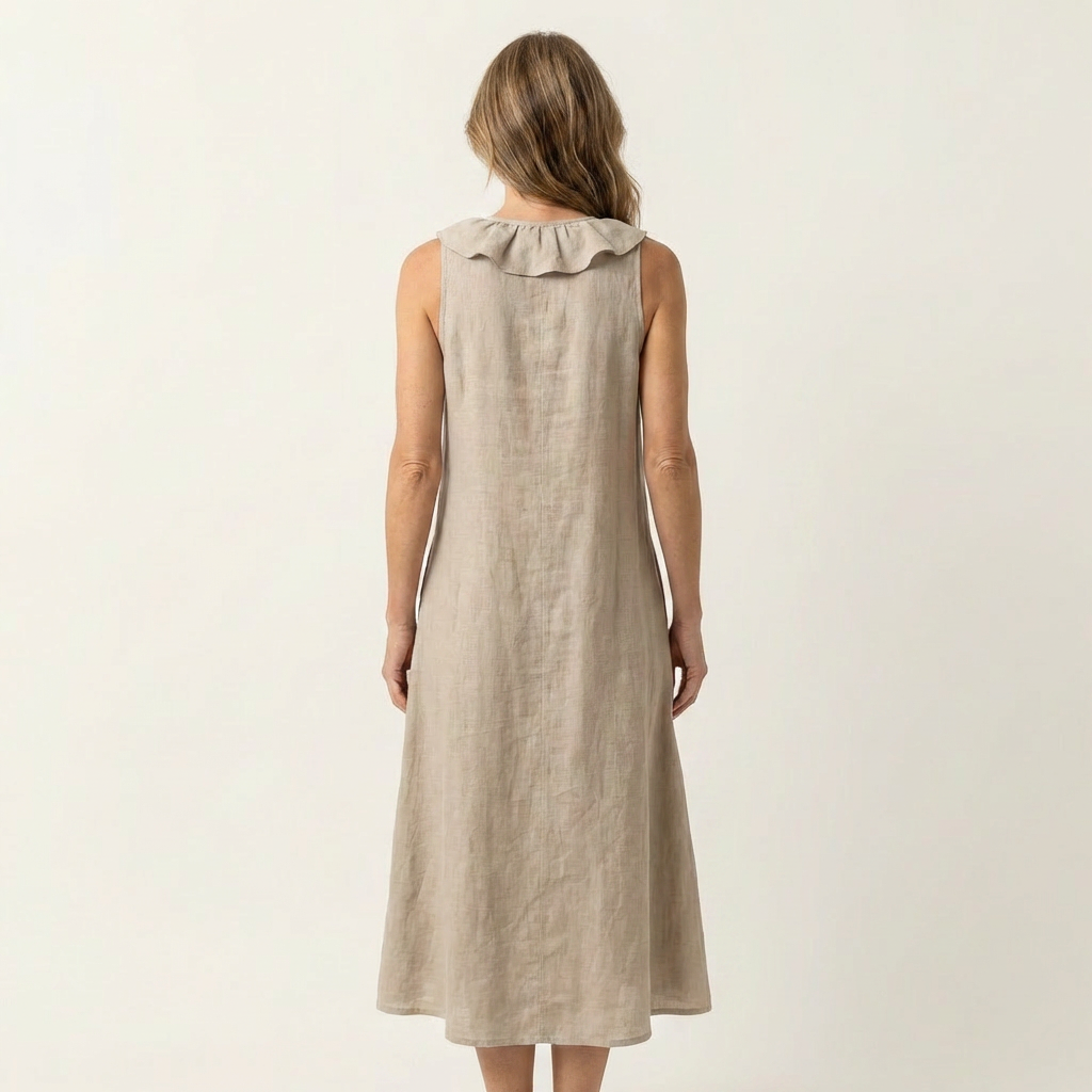 Vicky | Ruffle-Front V-Neck Maxi Dress