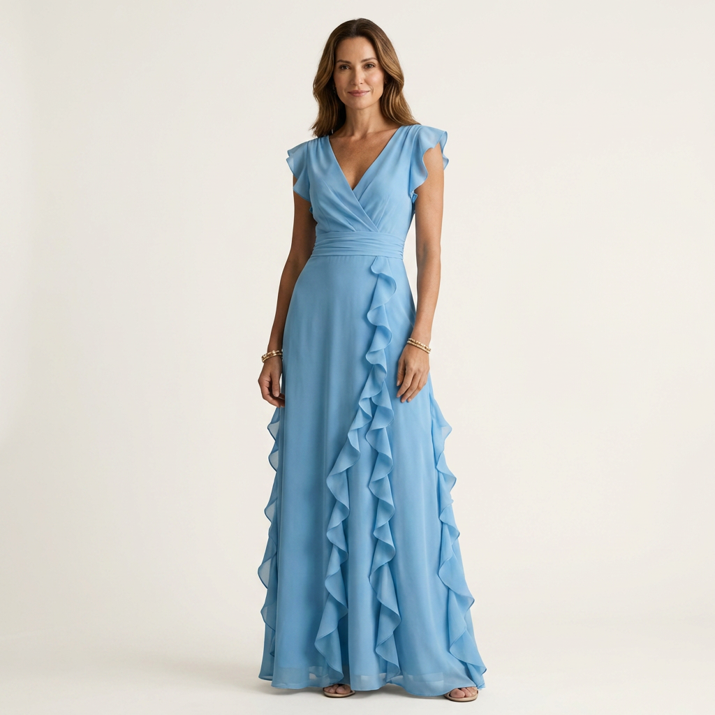 Nellyana | Cascading Ruffle Maxi Dress