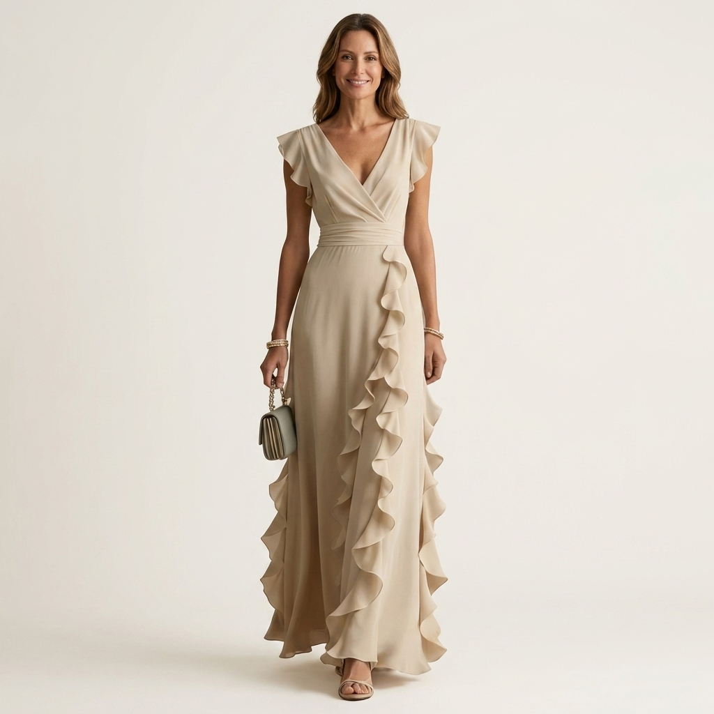 Nellyana | Cascading Ruffle Maxi Dress