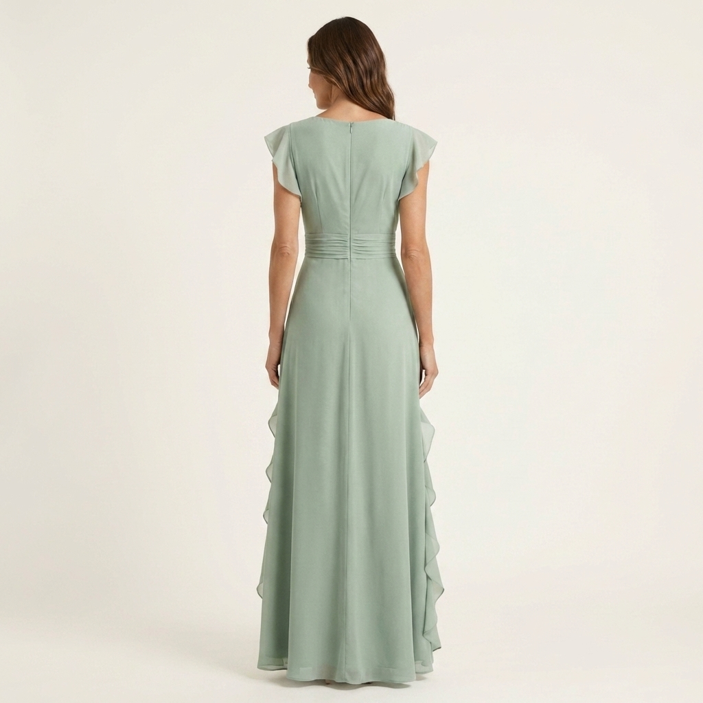 Nellyana | Cascading Ruffle Maxi Dress