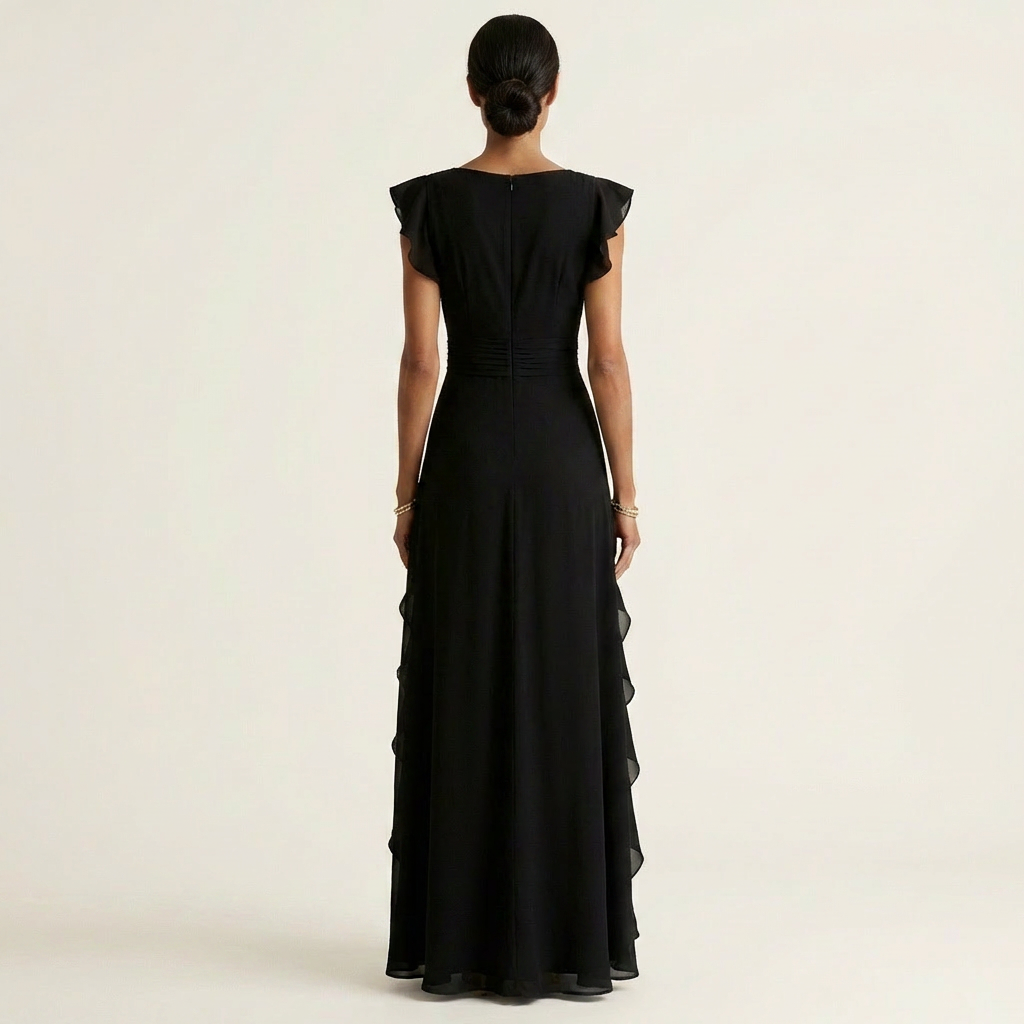Nellyana | Cascading Ruffle Maxi Dress