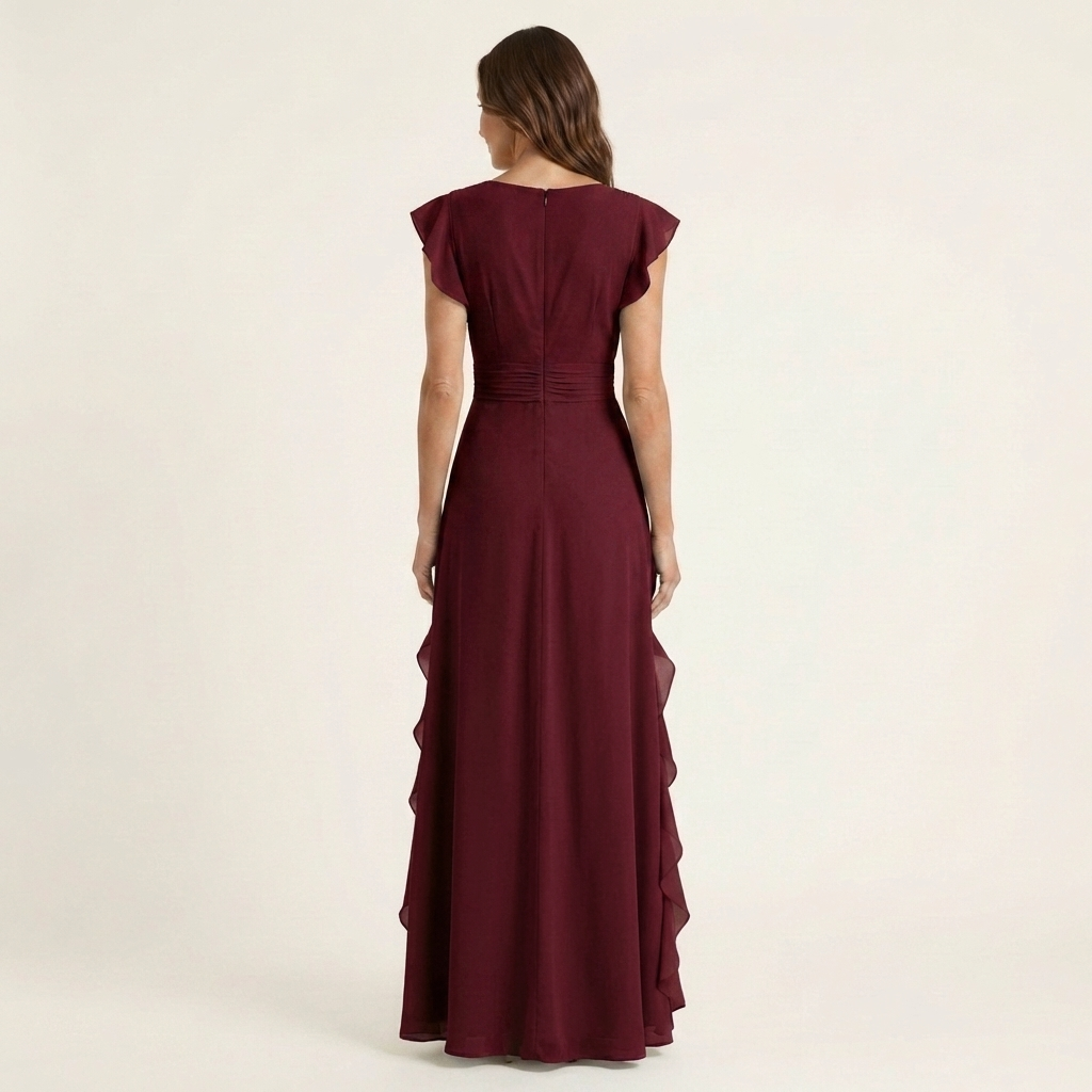 Nellyana | Cascading Ruffle Maxi Dress