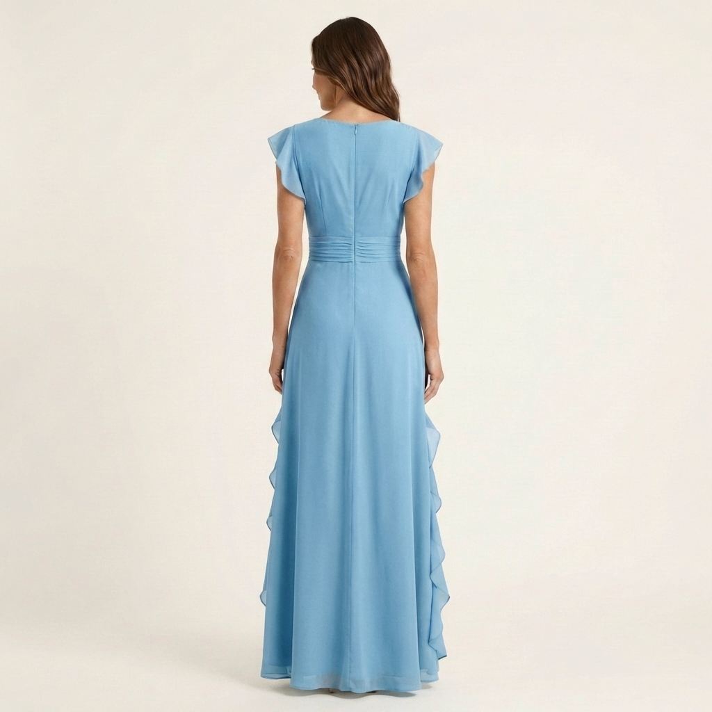 Nellyana | Cascading Ruffle Maxi Dress