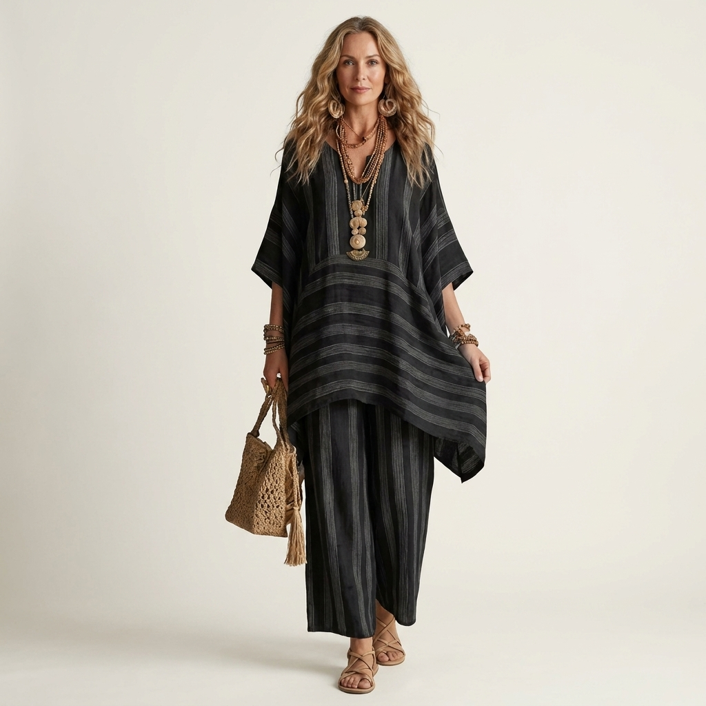 Kiara | Relaxed Striped Two-Piece Set