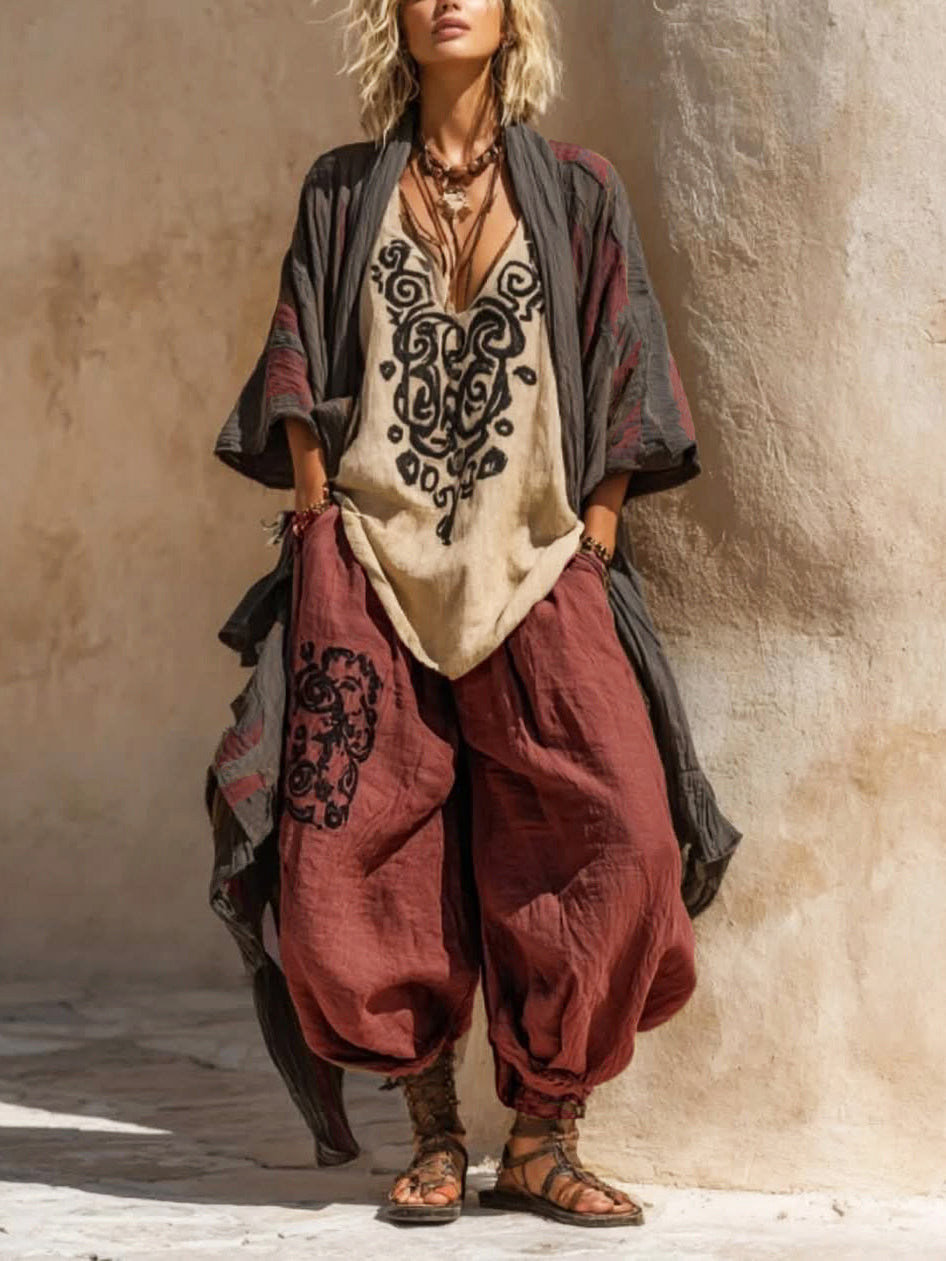 Ornella | Artistic Bohemian Three-Piece Set