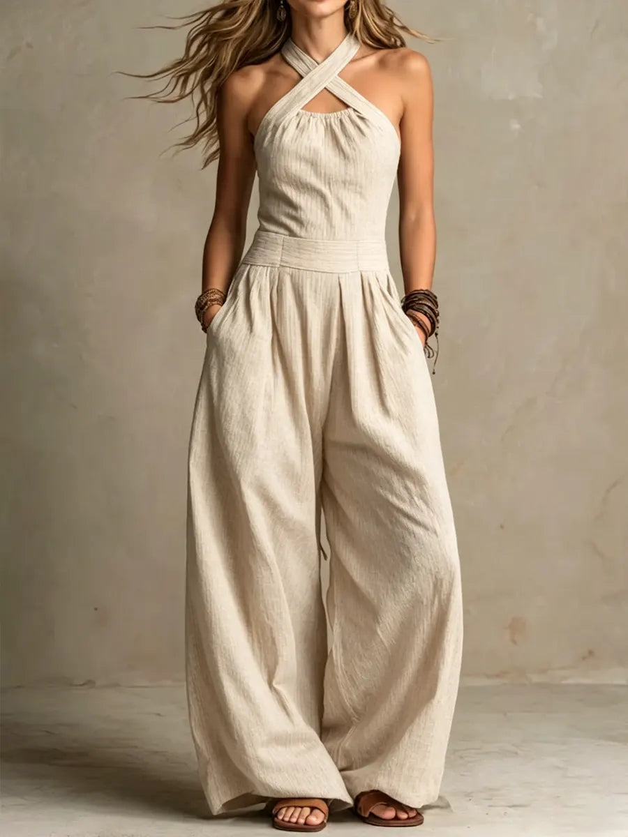 Bianca | Flowing Crossover Jumpsuit