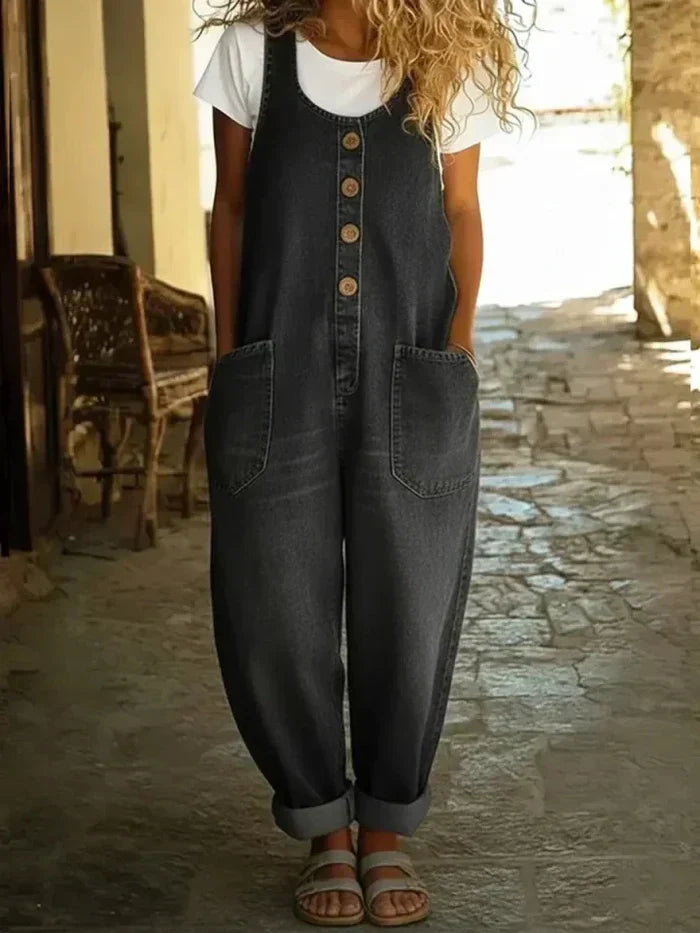 Lora | Vintage-Style Denim Overalls