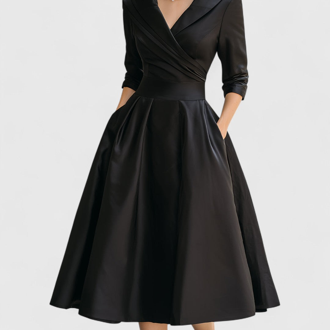 Marley Quinn | Elegant Wrap Midi Dress