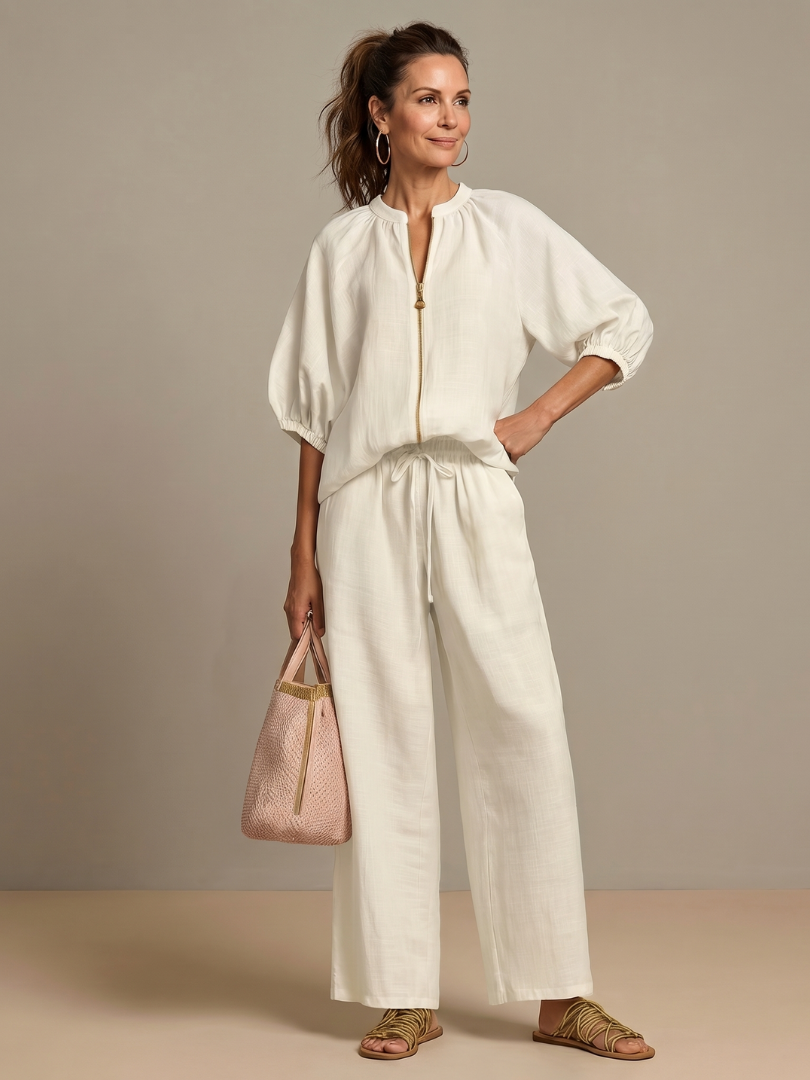 Natalia | Relaxed Zip-Front Two-Piece Set