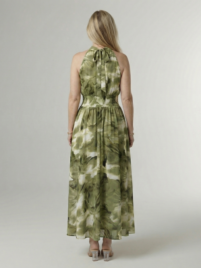 Sylin | Gathered Flowing Maxi Dress