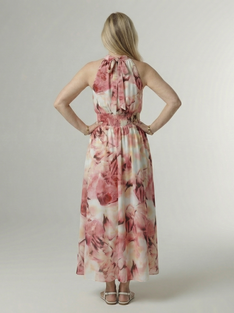 Sylin | Gathered Flowing Maxi Dress