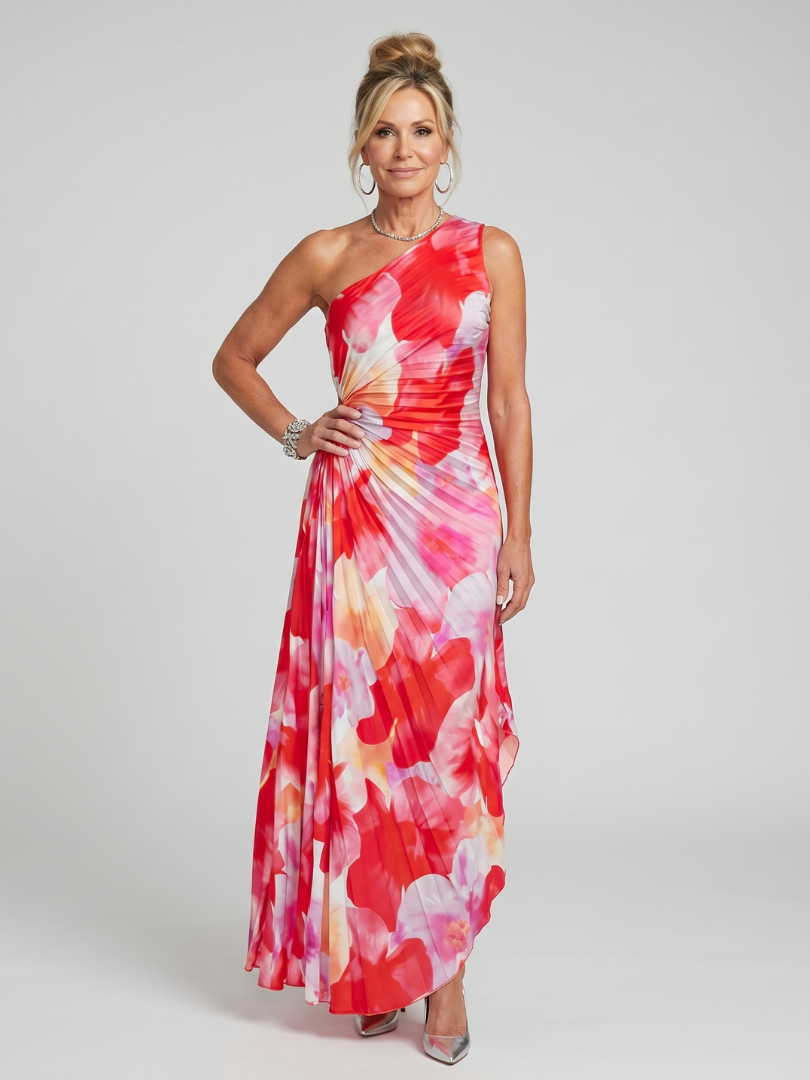 Taya | One-Shoulder Floral Maxi Dress