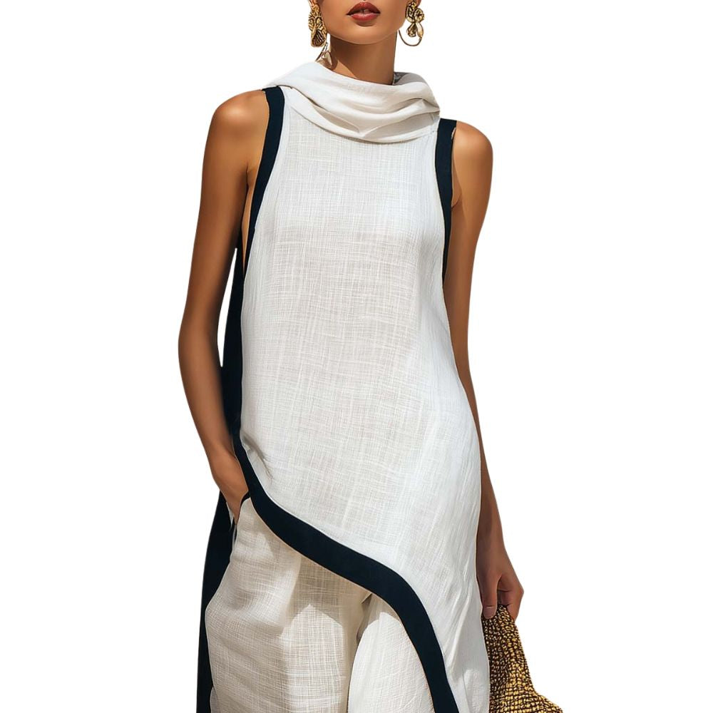 Leonora | Asymmetric Wide-Leg Suit