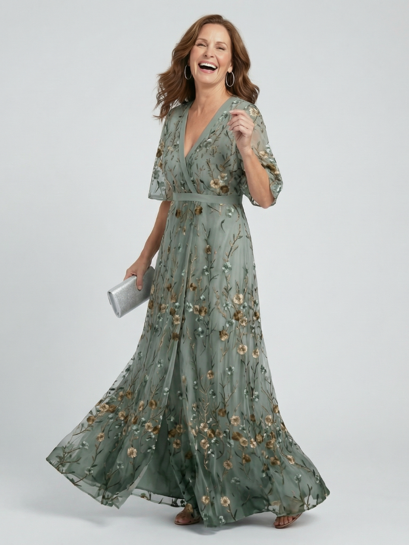 Selora | Halter Embellished Maxi Dress