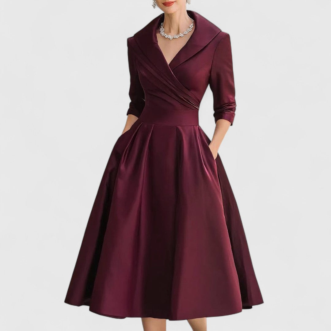 Marley Quinn | Elegant Wrap Midi Dress