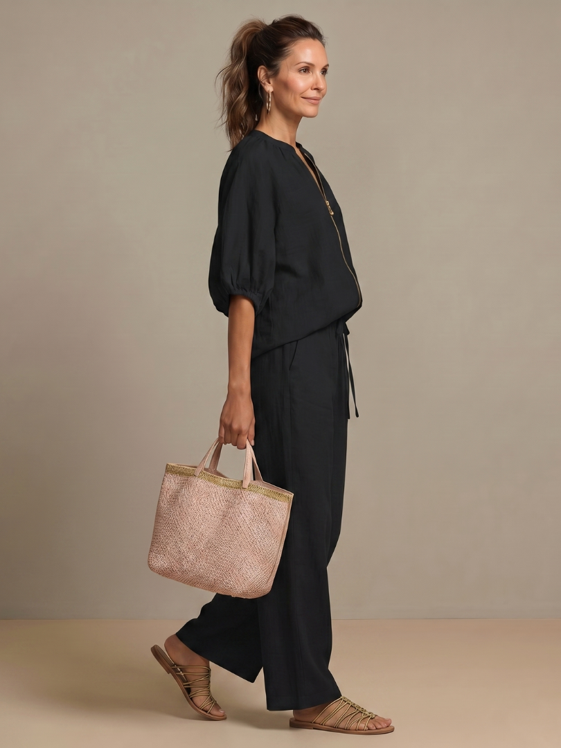 Natalia | Relaxed Zip-Front Two-Piece Set