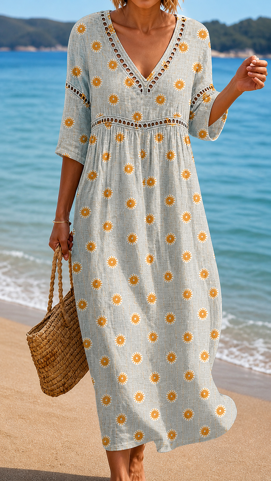 Valentina | Sunprint Midi Dress